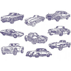 Stickserie - Vintage Sport Autos